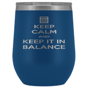 Accountant Gift, Keep calm and keep it in balance, 12 Tumbler, Travel mug, Coffee Tumbler, Tea Tumbler