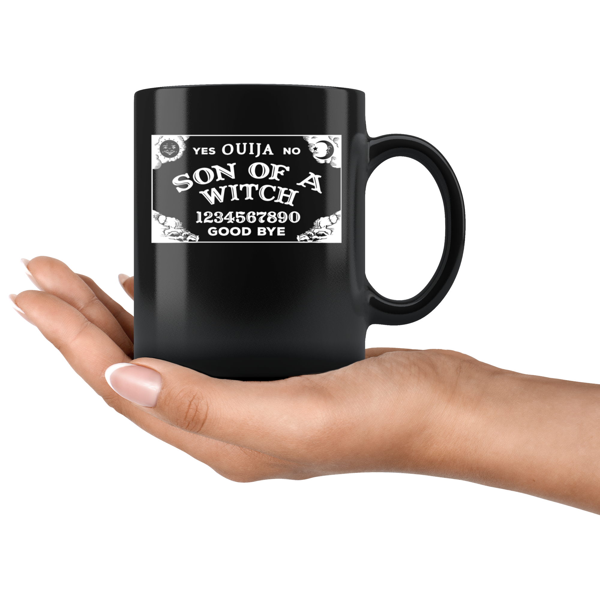 Funny mug - Son of a witch Ouija Mug 11oz Black