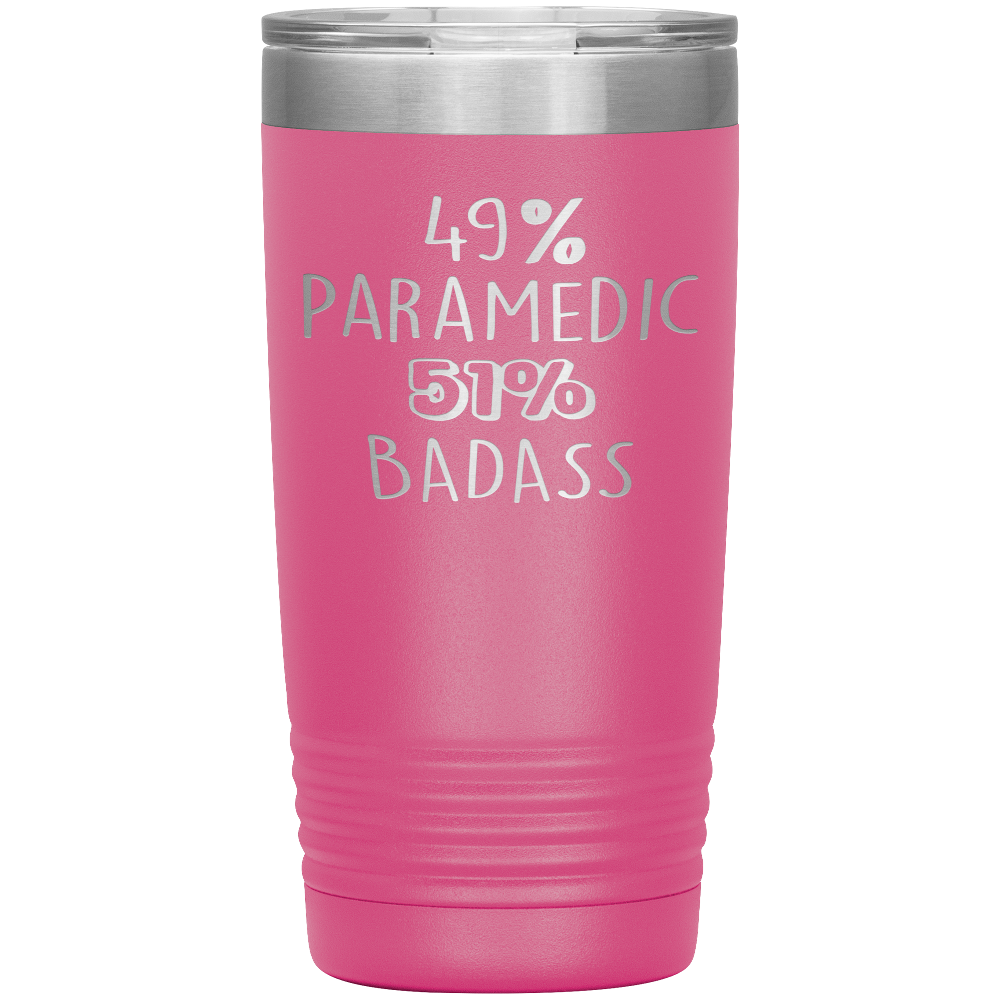 Paramedic Gift, 49% Paramedic, Badass, 20oz Tumbler, Travel mug, Coffee Tumbler, Present for Paramedic Colleague