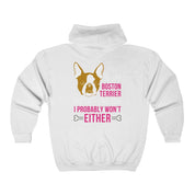 [Printify] Boston Terier Unisex Heavy Blend™ Full Zip Hooded Sweatshirt