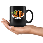 Mug Italian-American, Italian Heritage Legalize marinara mug - Italian Mugs Italian Coffee Mugs (11oz) Black