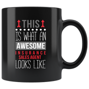 Insurance sales Agent Gift-Awesome Insurance sales Agent looks like-Insurance Sales Agent, Black Coffee Mug, Tea Cup