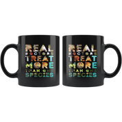 Mug Vet Tech gifts Veterinarian mug Real doctors treat more than one species mug - Vet Nurse coffee mug Veterinary coffee cup Black (11oz)