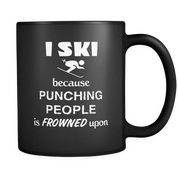 I ski because punching people is frowned upon