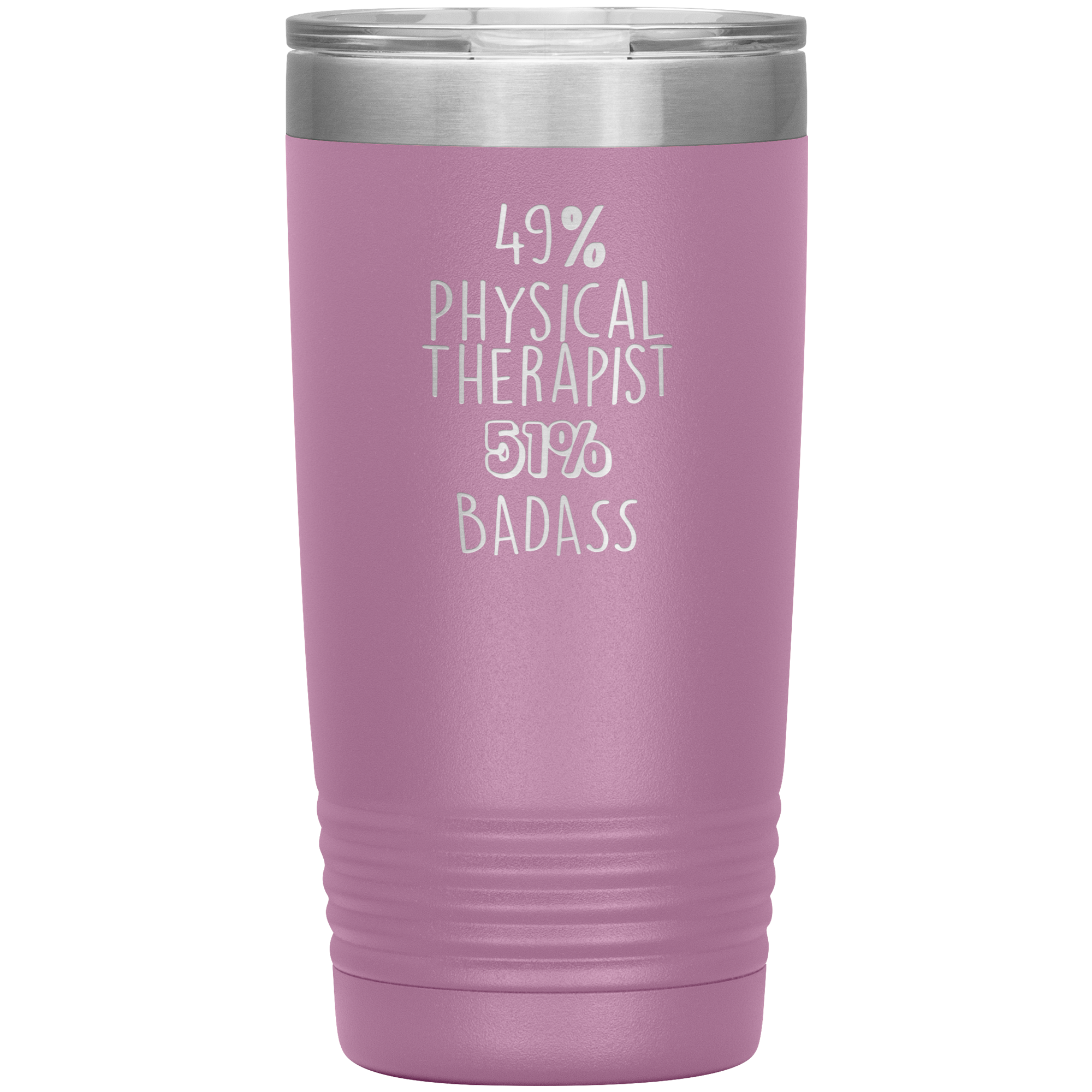 49% Physical Therapist, Badass 20oz Tumbler