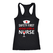 Safety First drink with a nurse