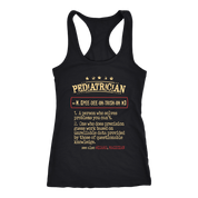 Pediatrician, Womans tank top, Racerback, Mens Tank top, Profession, Colleague gift, Coworker present, Pediatrician Gift