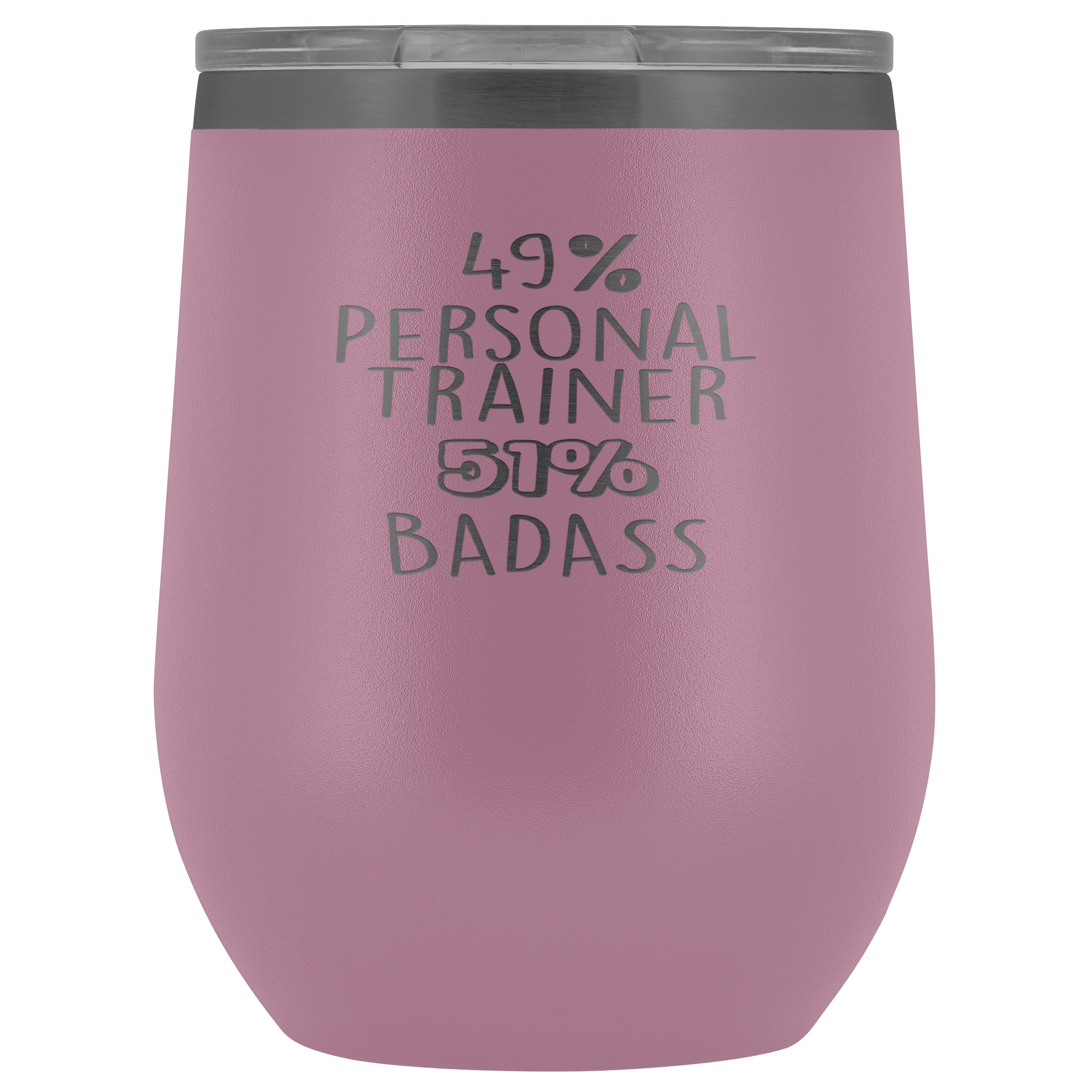 Personal Trainer Gift, 49% Personal Trainer, Badass, 12oz Tumbler, Travel mug, Coffee Tumbler, Present for Personal Trainer Colleague