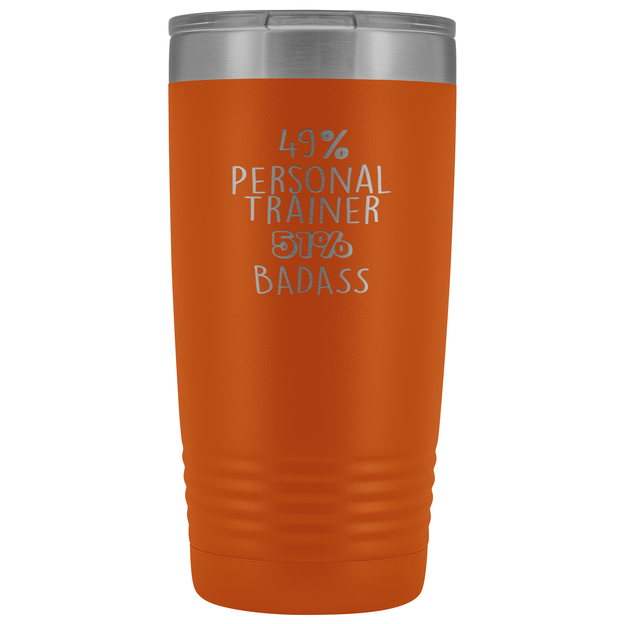 Personal Trainer Gift, 49% Personal Trainer, Badass, 20oz Tumbler, Travel mug, Coffee Tumbler, Present for Personal Trainer Colleague