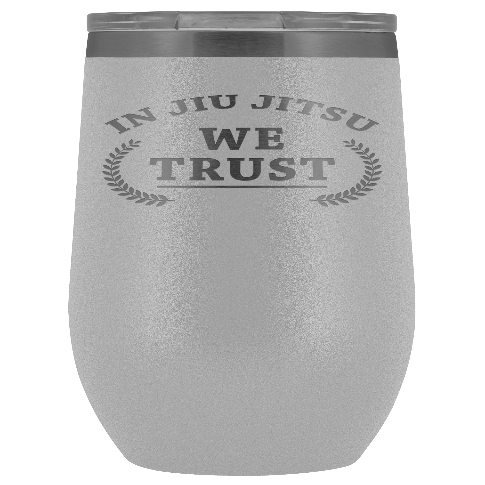 BJJ Gift, In jiu jitsu we trust, 12oz Tumbler, Travel mug, Coffee Tumbler, Tea Tumbler