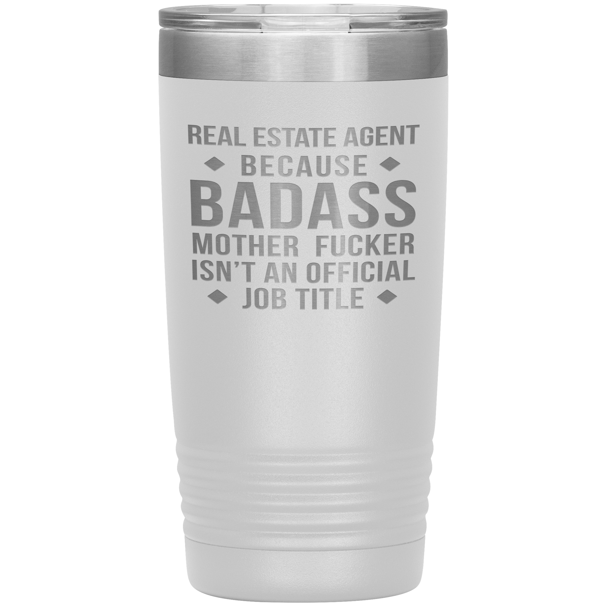 Real Estate Agent Gift, Real Estate Agent badass, 20oz Vacuum Tumbler, Travel mug, Coffee Tumbler, Present for Real Estate Agent Colleague