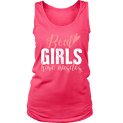 Fitness Real girls have muscles Gift, Birthday Present, Racerback, Tank Top, Summer Apparel