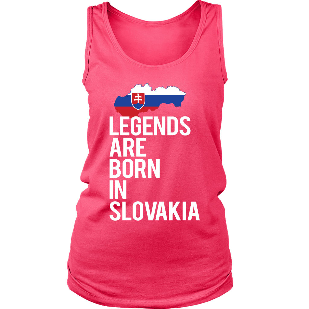 Slovakia Gift-Legends are born in Slovakia-Women tank top, Racerback, Men Tank top, Nationality gift, Country tank top