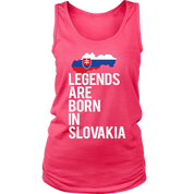 Slovakia Gift-Legends are born in Slovakia-Women tank top, Racerback, Men Tank top, Nationality gift, Country tank top