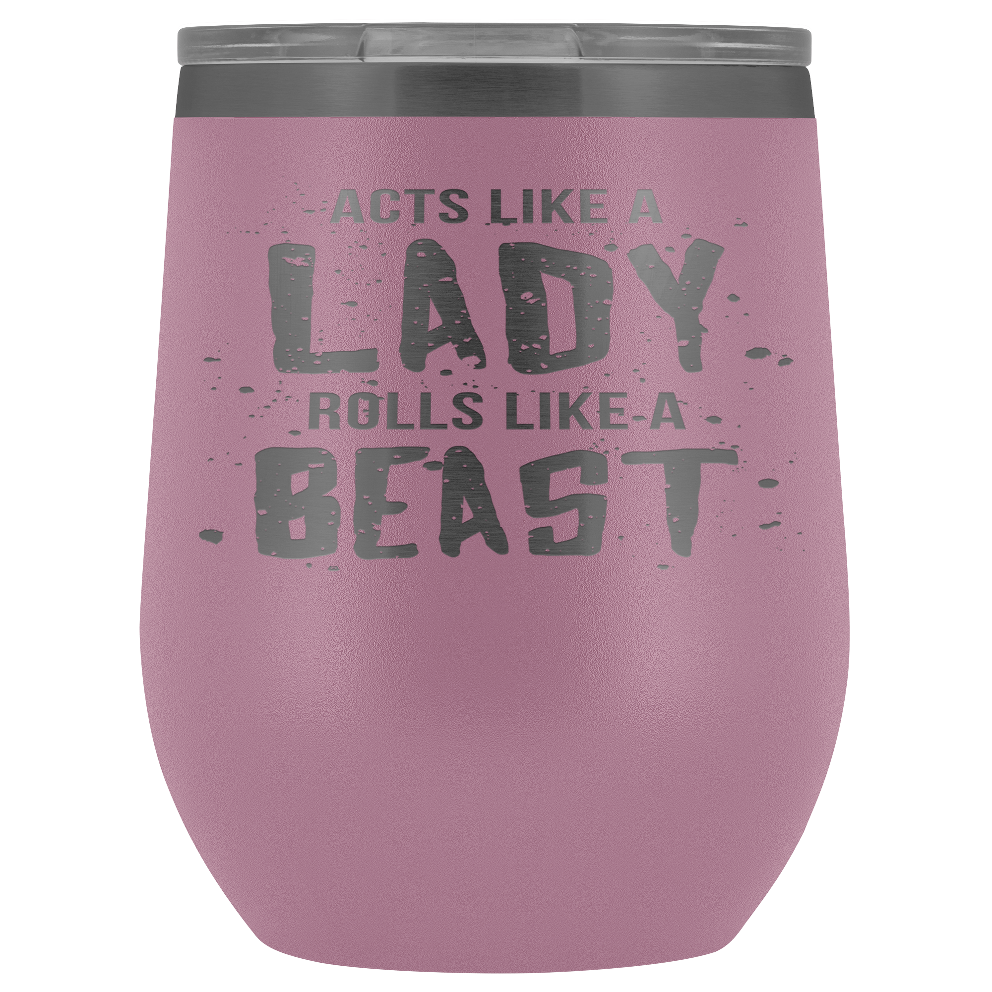 BJJ Gift, Acts like a lady, rolls like a beast, 12oz Vacuum Tumbler, Travel mug, Coffee Tumbler, Tea Tumbler