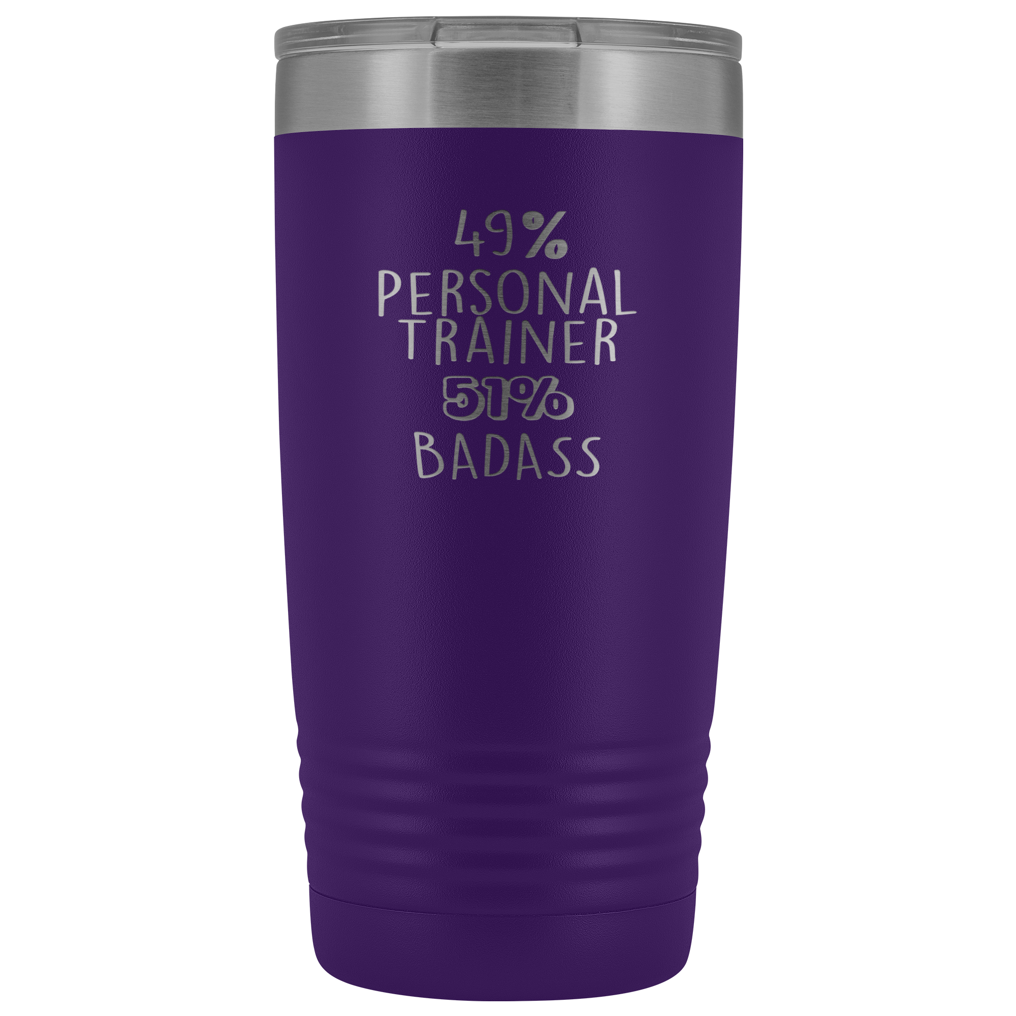 Personal Trainer Gift, 49% Personal Trainer, Badass, 20oz Tumbler, Travel mug, Coffee Tumbler, Present for Personal Trainer Colleague