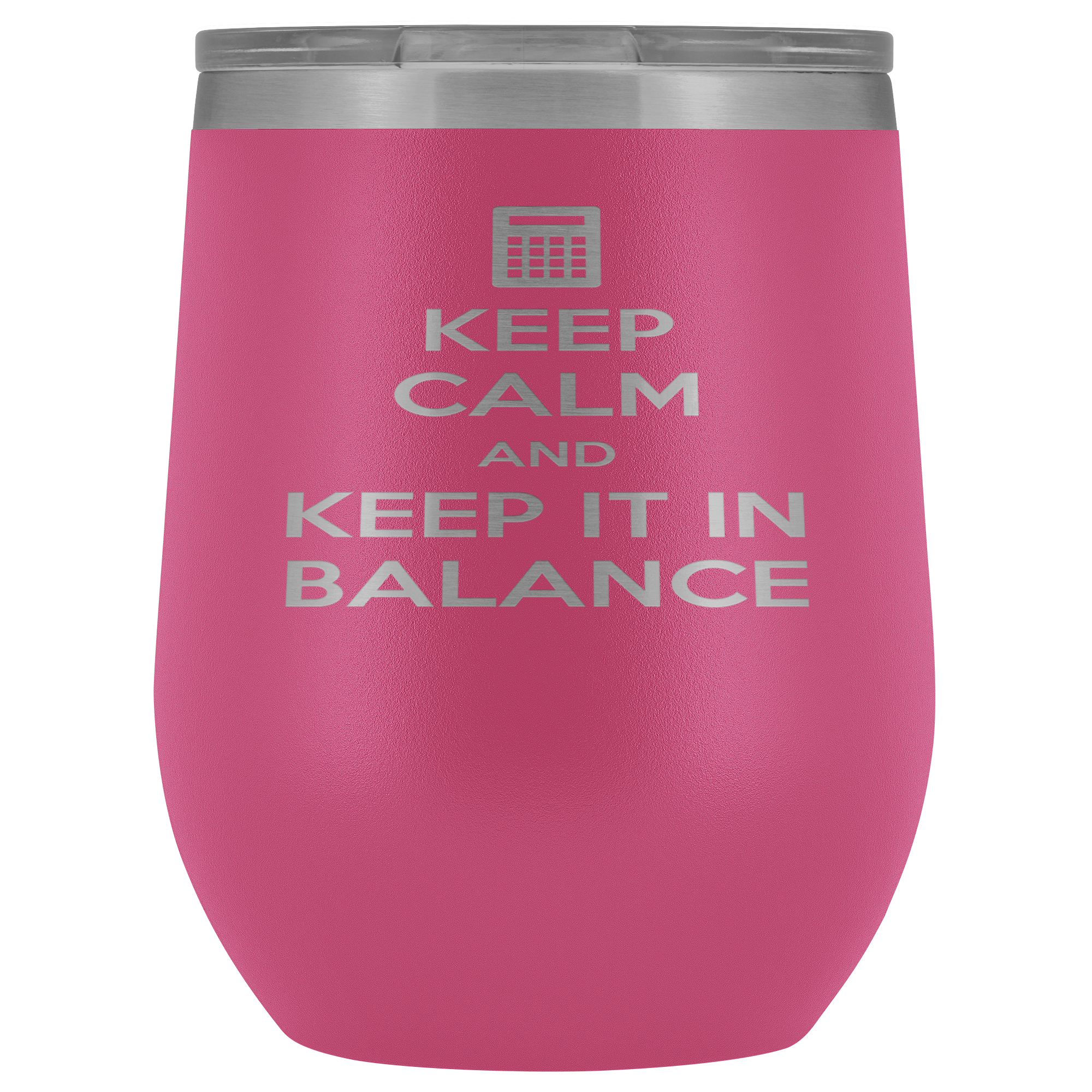 Accountant Gift, Keep calm and keep it in balance, 12 Tumbler, Travel mug, Coffee Tumbler, Tea Tumbler
