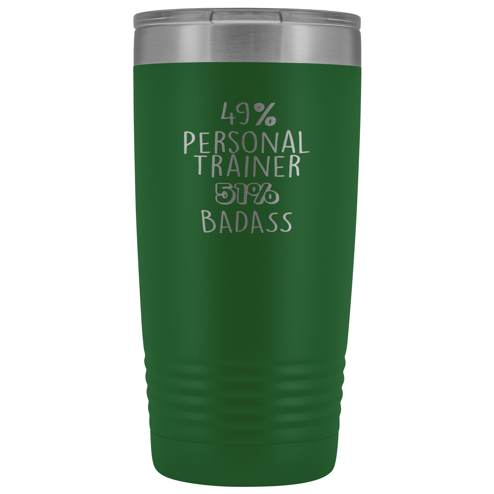Personal Trainer Gift, 49% Personal Trainer, Badass, 20oz Tumbler, Travel mug, Coffee Tumbler, Present for Personal Trainer Colleague