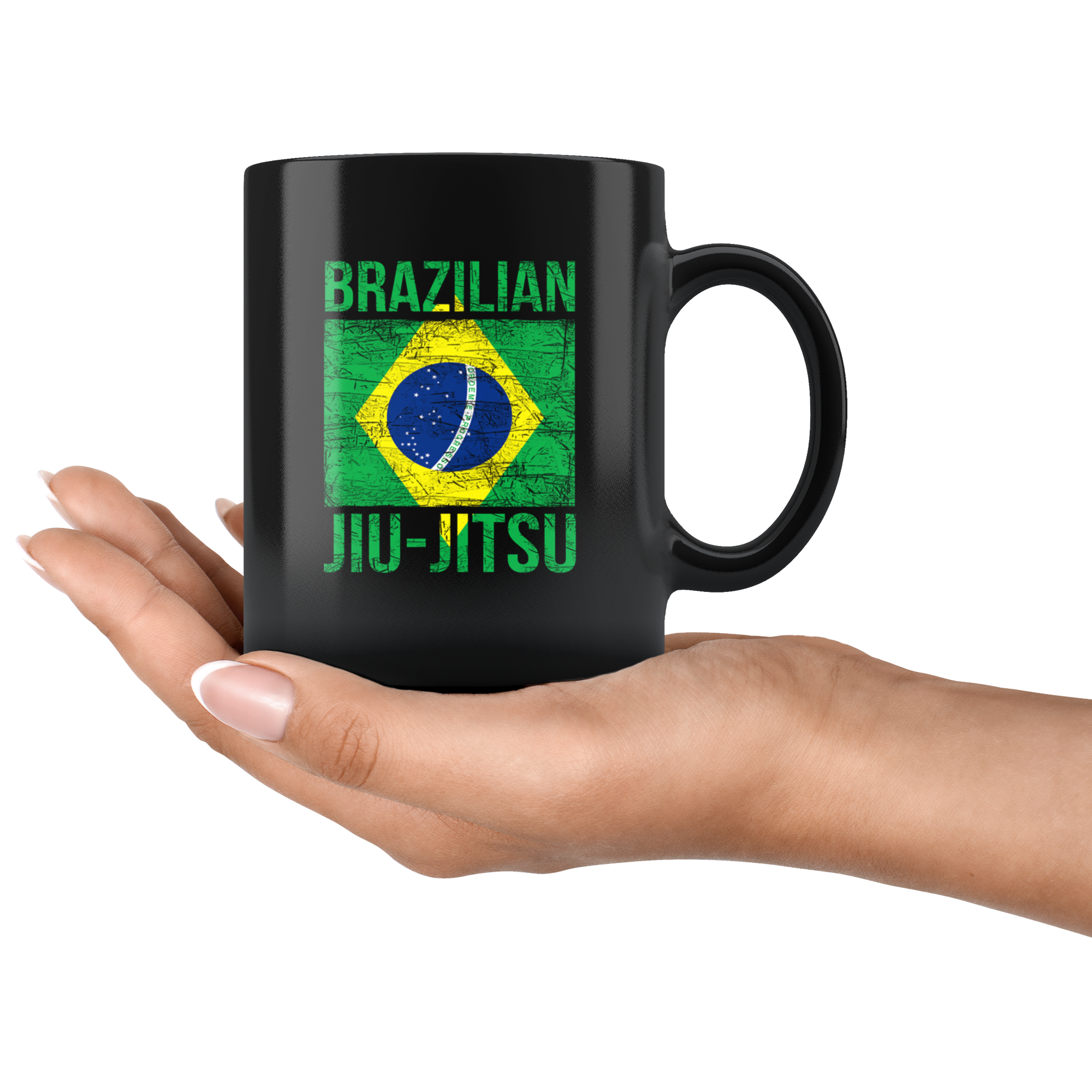 Mug Brazilian Jiu Jitsu - BJJ Brazilian Jiu-Jitsu mug - BJJ Coffee Cup BJJ Coffee Mug (11oz) Black