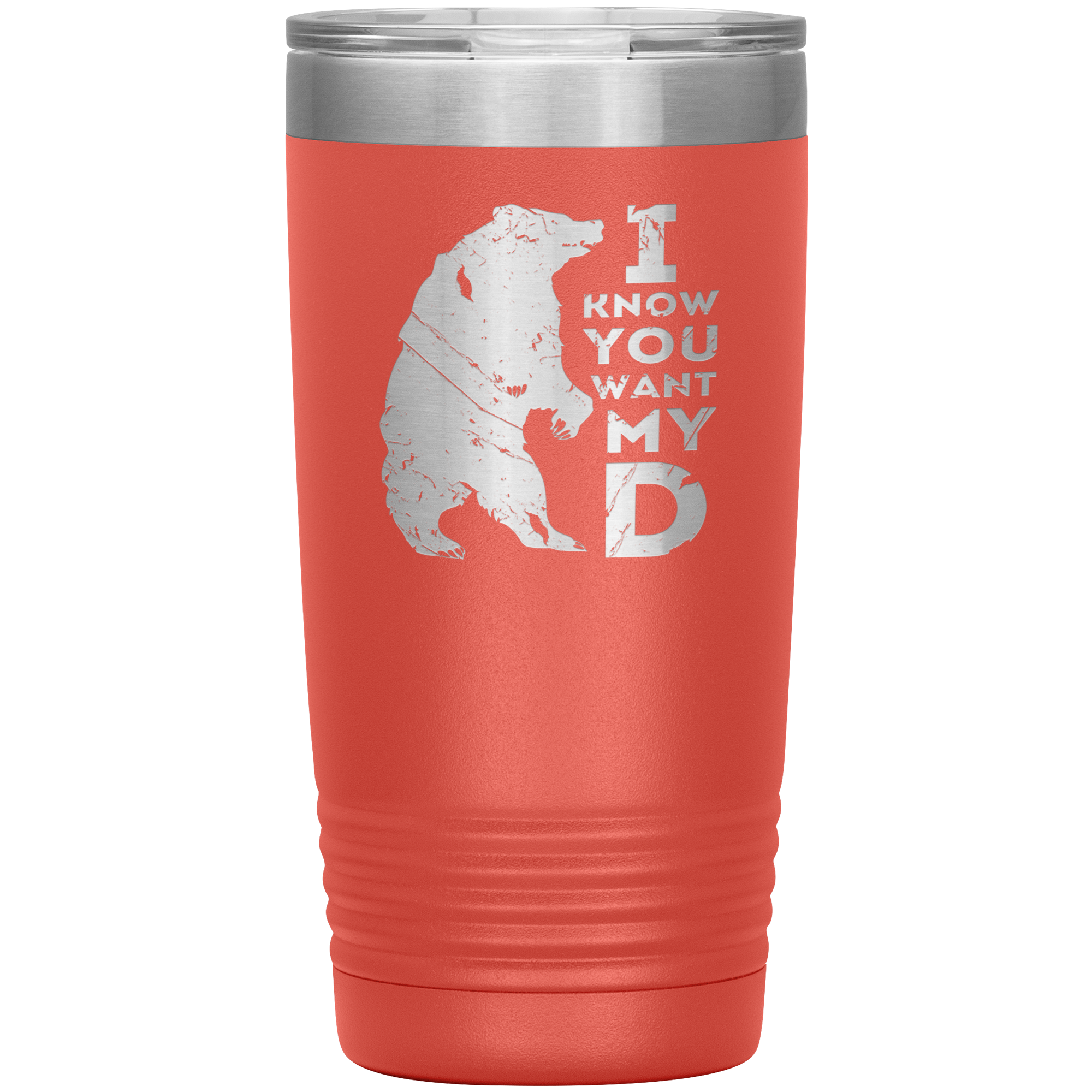 Beard Gift, I know you want my bearD, 20oz Tumbler, Travel mug, Coffee Tumbler, Tea Tumbler