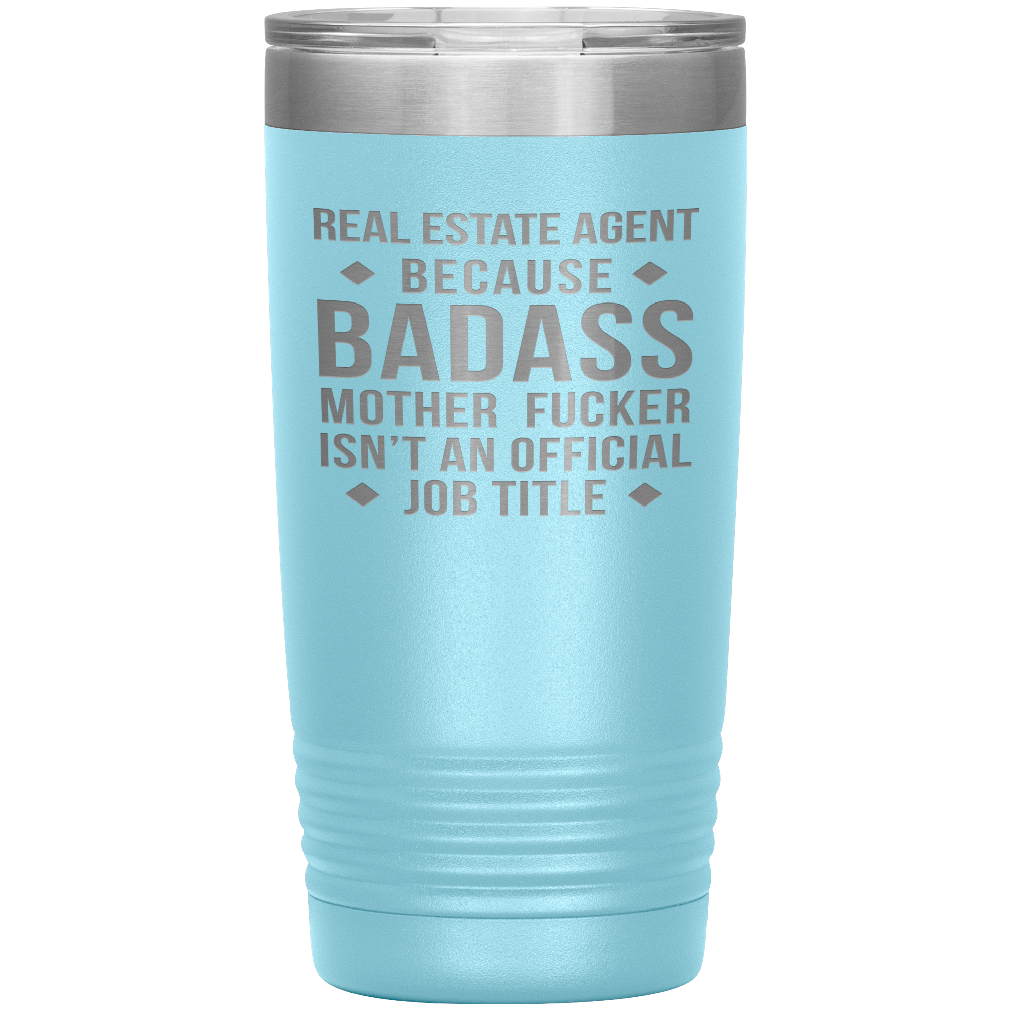 Real Estate Agent Gift, Real Estate Agent badass, 20oz Vacuum Tumbler, Travel mug, Coffee Tumbler, Present for Real Estate Agent Colleague