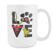Veterinary Medicine White Mug LOVE