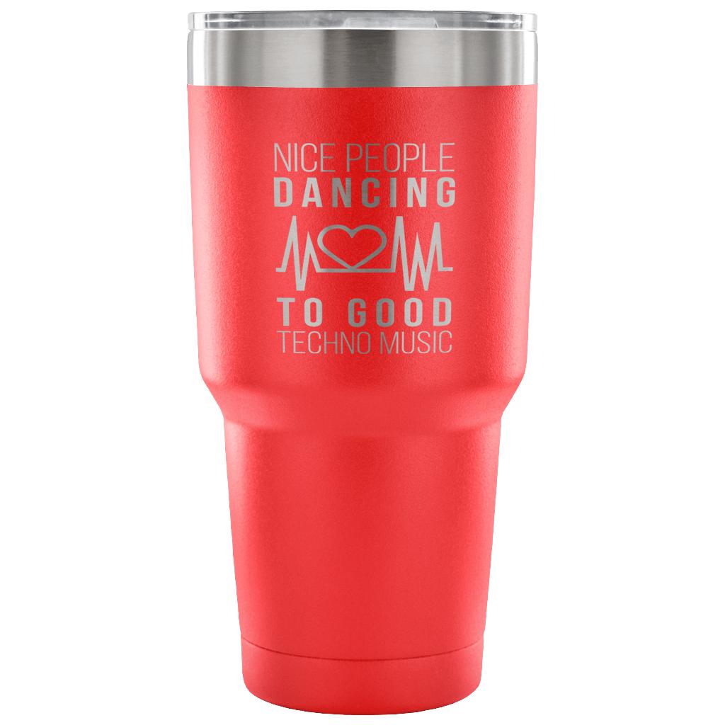 Nice people dancing to good techno music Tumbler 30oz