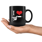 Mug Tattoo Tattoos - I love ink - Mug Tattoo Tattoos (11oz) Black