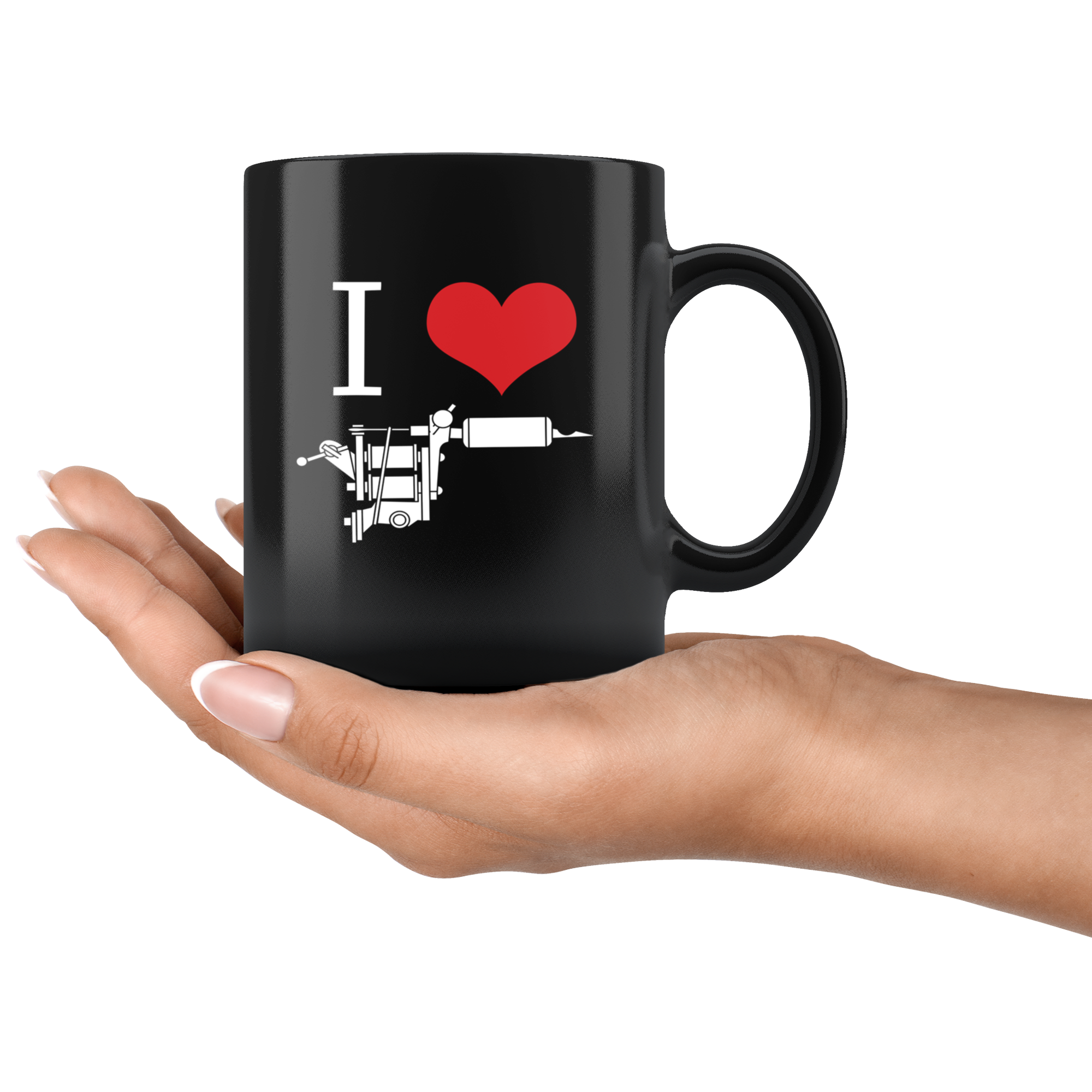 Mug Tattoo Tattoos - I love ink - Mug Tattoo Tattoos (11oz) Black