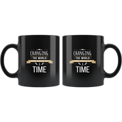 Mug School Teacher gifts/mug - Changing the world one child at a time mug - School Teacher coffee mug School Teacher coffee cup Black (11oz)