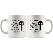 Real Estate, Real Estate Agent-I Am The Key-Birthday Present, Christmas Gift, White Mug 11oz