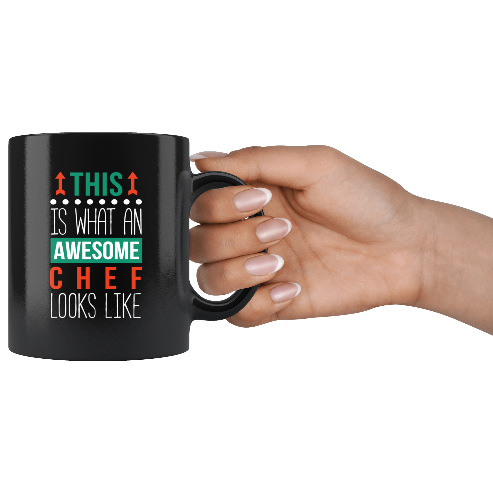 Mug Chef gifts Chef mug - Awesome Chef looks like mug - Chef coffee mug Chef coffee cup (11oz) Black