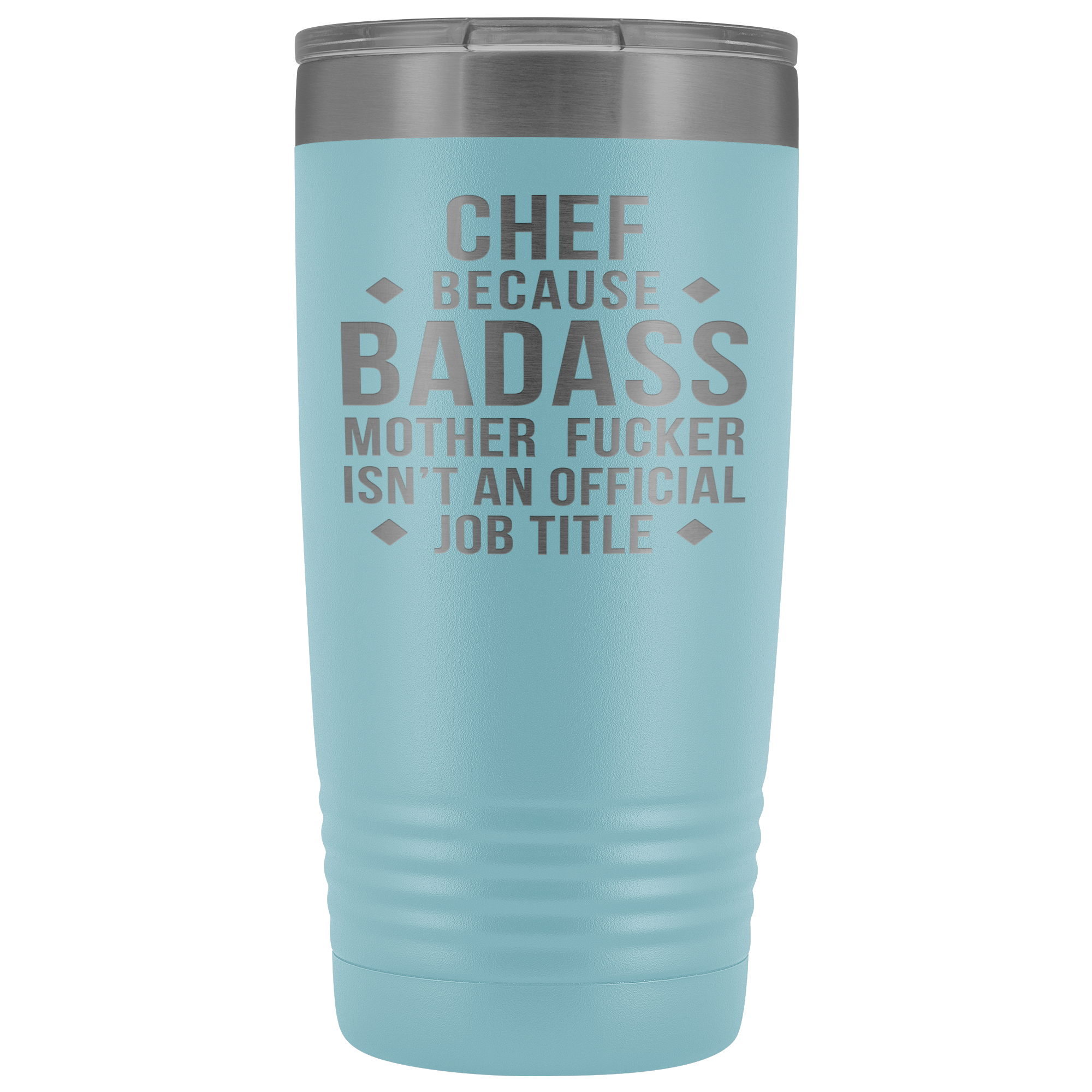 Chef Gift, Chef badass, 20oz Vacuum Tumbler, Travel mug, Coffee Tumbler, Present for Chef