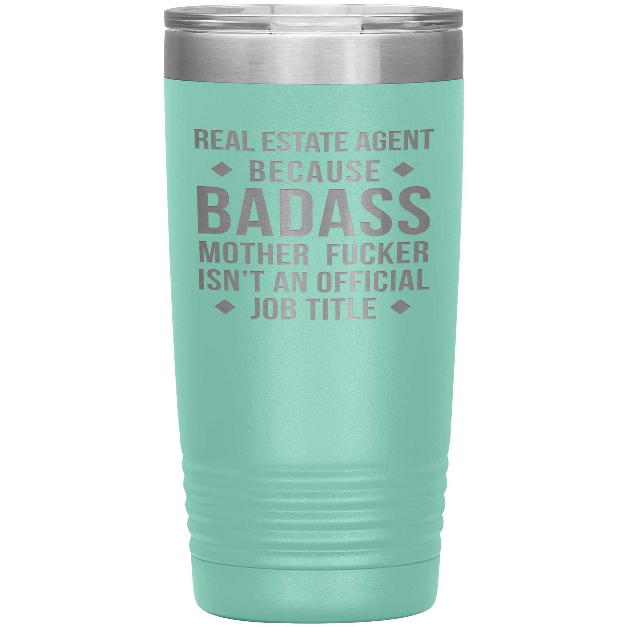 Real Estate Agent Gift, Real Estate Agent badass, 20oz Vacuum Tumbler, Travel mug, Coffee Tumbler, Present for Real Estate Agent Colleague