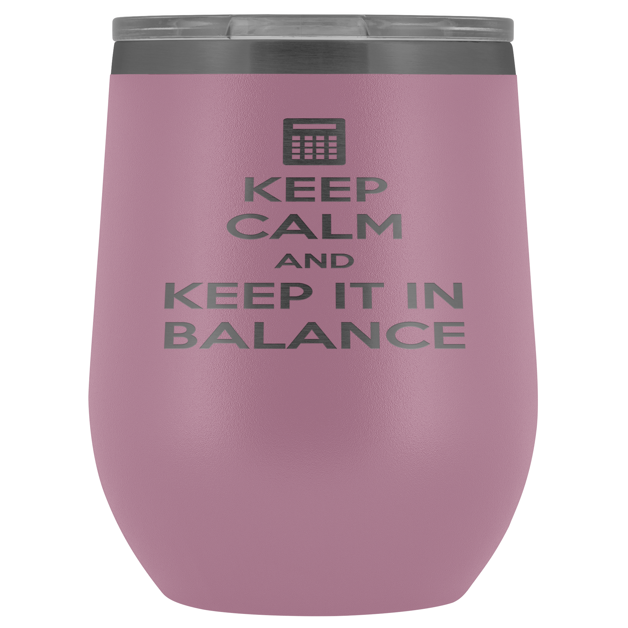 Accountant Gift, Keep calm and keep it in balance, 12 Tumbler, Travel mug, Coffee Tumbler, Tea Tumbler