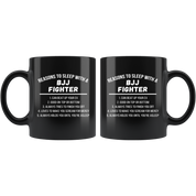 Cool Mug Brazilian Jiu Jitsu - Reasons to sleep with a BJJ fighter mug - BJJ Coffee Cup, BJJ Coffee Mug (11oz) Black