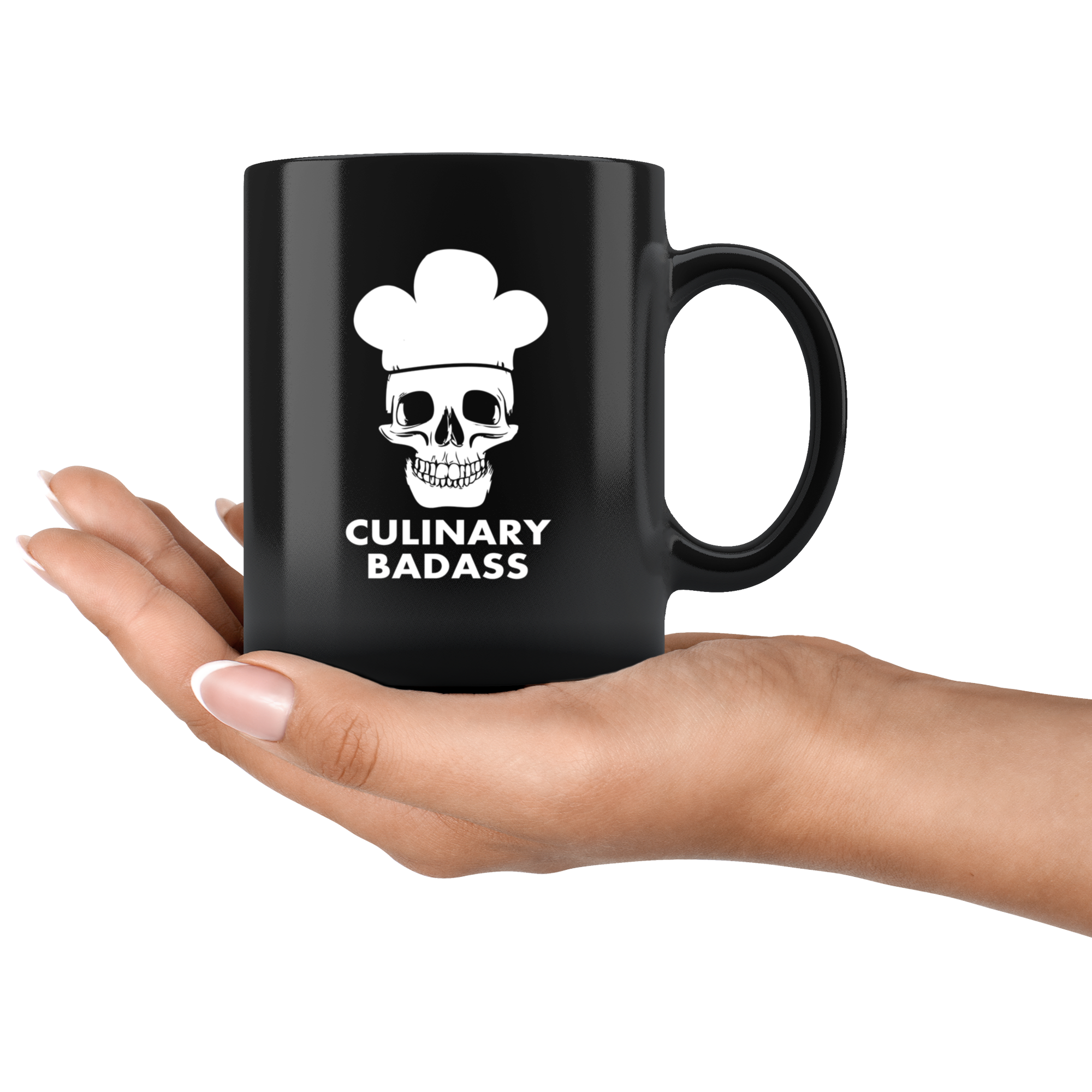 Chef cups chef mugs - Culinary Badass mug - chef gifts chef gifts for men chef funny (11oz) Black