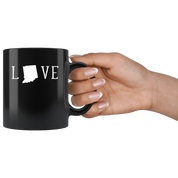 Indiana cup Indiana coffee mug - Love Indiana mug - Indiana coffee cup Indiana state mug 11oz Black US State mugs