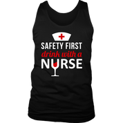 Safety First drink with a nurse