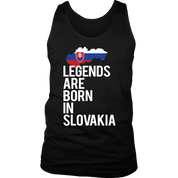 Slovakia Gift-Legends are born in Slovakia-Women tank top, Racerback, Men Tank top, Nationality gift, Country tank top