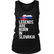 Slovakia Gift-Legends are born in Slovakia-Women tank top, Racerback, Men Tank top, Nationality gift, Country tank top