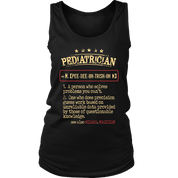 Pediatrician, Womans tank top, Racerback, Mens Tank top, Profession, Colleague gift, Coworker present, Pediatrician Gift
