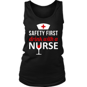 Safety First drink with a nurse