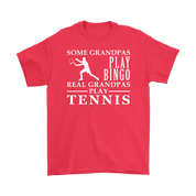 Tennis Gift, Some Grandpas play bingo, Real Grandpas Tennis, Grandpa tee, Unisex T-shirt, Grandfather gift, Grandfather t-shirt