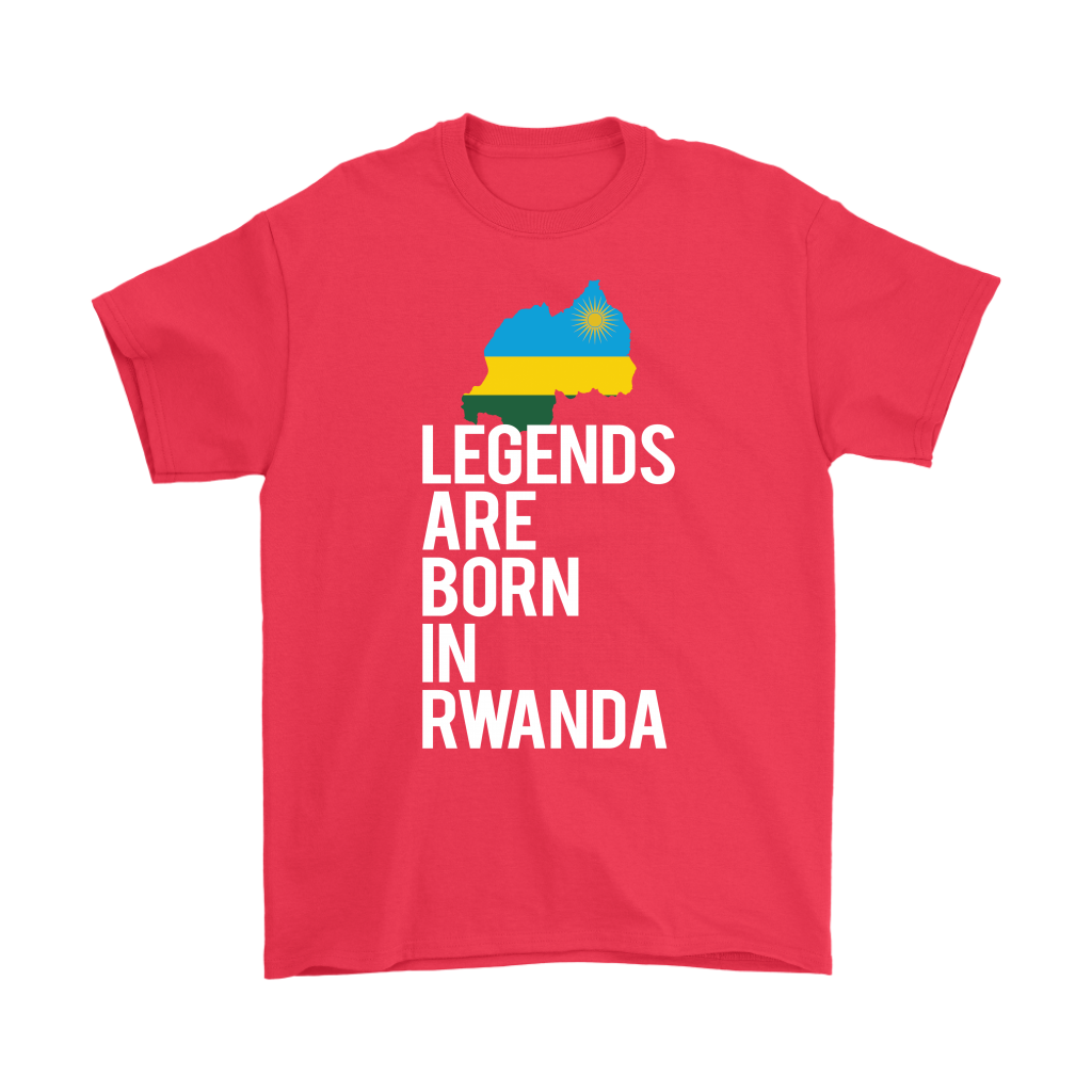 Legends are born in Rwanda, Unisex T-Shirt