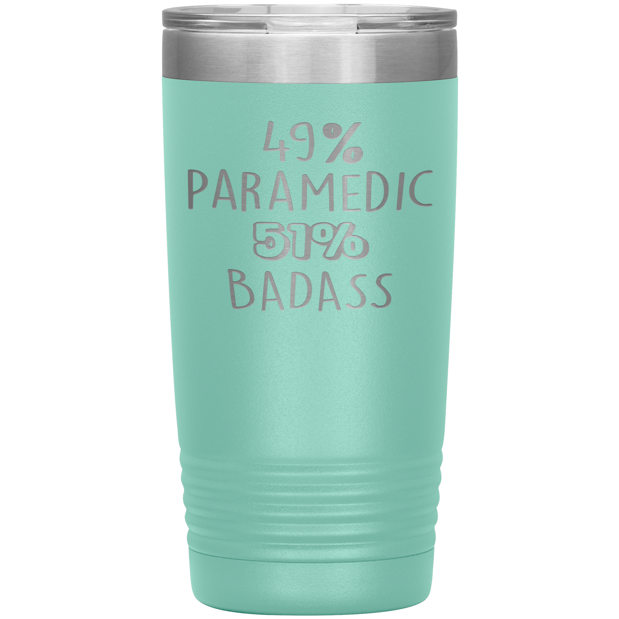 Paramedic Gift, 49% Paramedic, Badass, 20oz Tumbler, Travel mug, Coffee Tumbler, Present for Paramedic Colleague