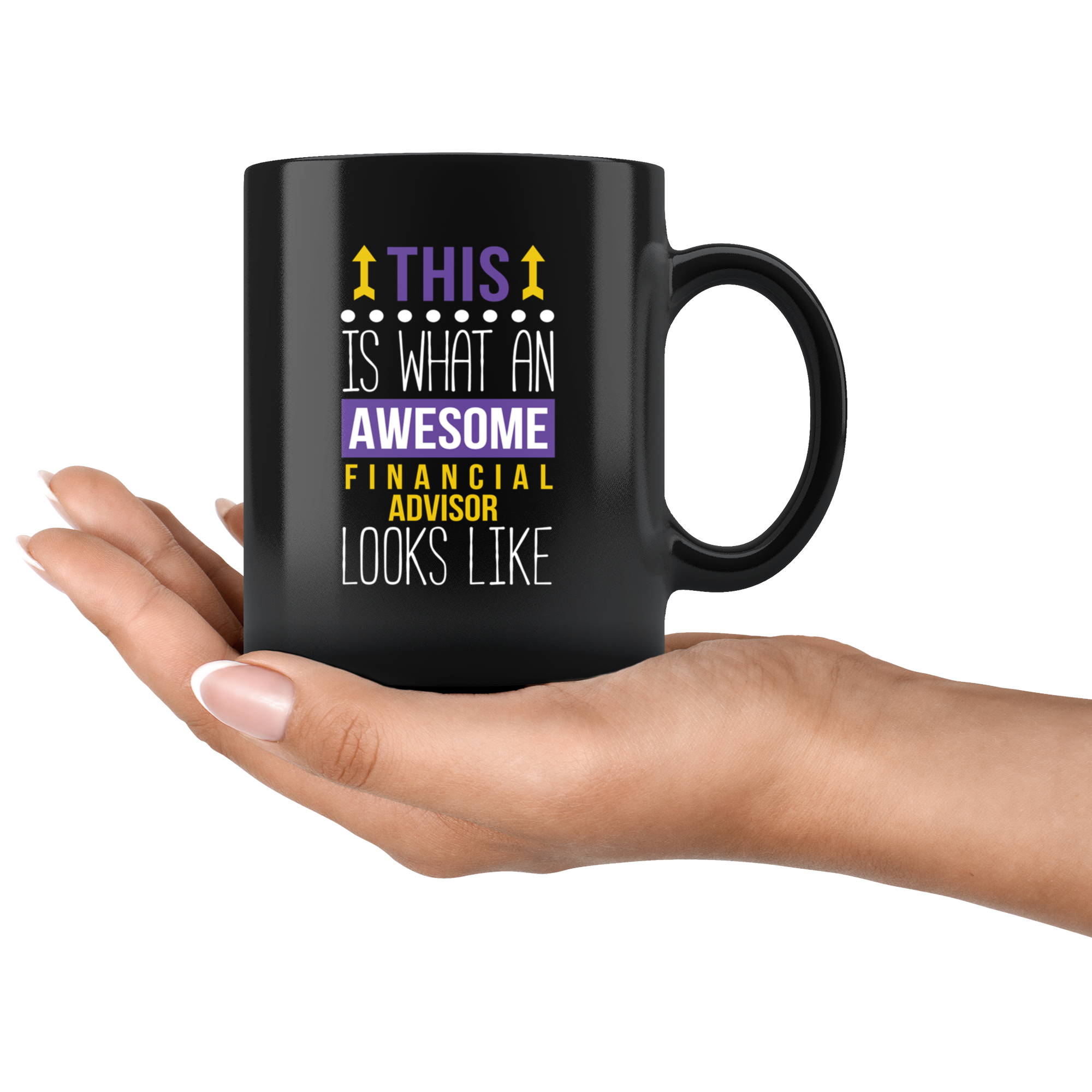 Mug Financial advisor mug - Awesome Financial advisor looks like mug -Financial advisor coffee mug Financial advisor coffee cup (11oz) Black