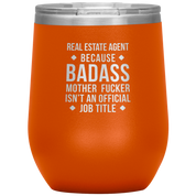 Real Estate Agent Gift, Real Estate Agent badass, Vacuum Tumbler, Travel mug, Coffee Tumbler, Present for Real Estate Agent Colleague