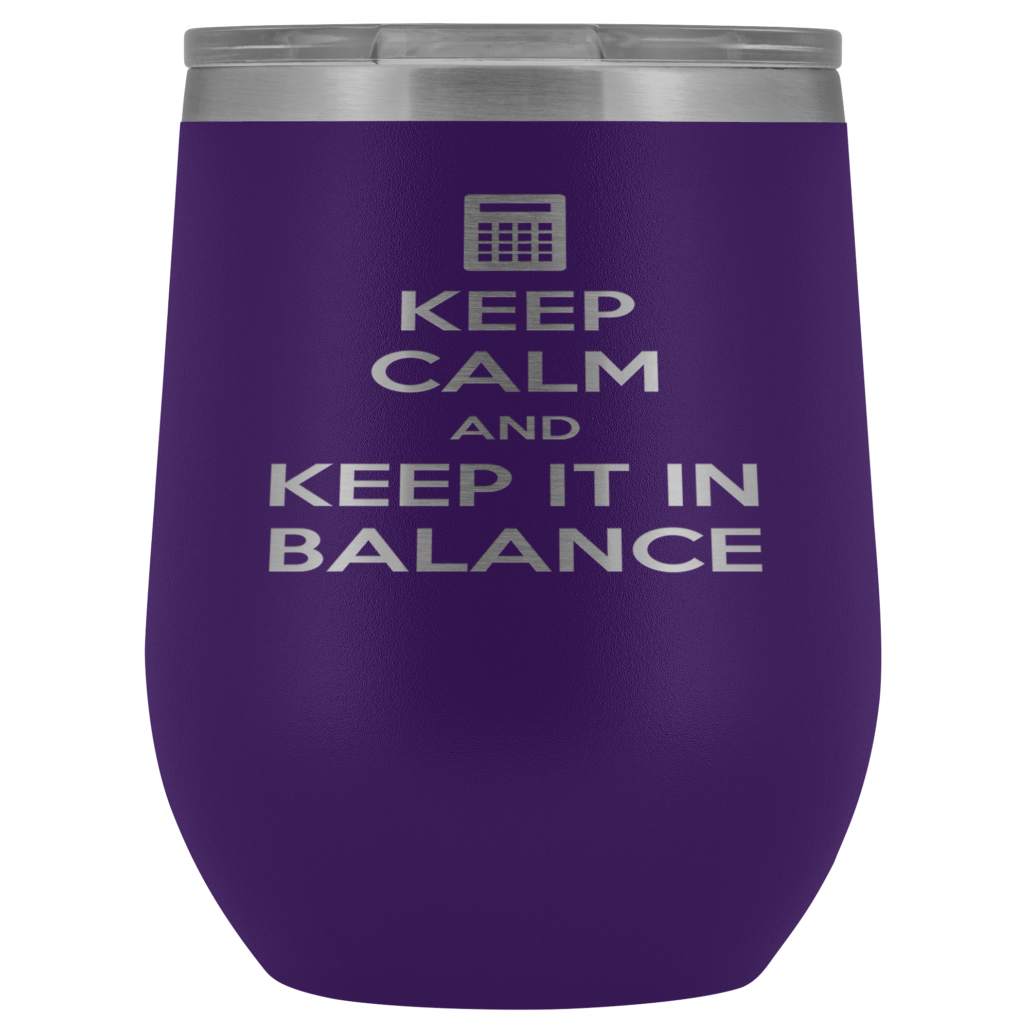 Accountant Gift, Keep calm and keep it in balance, 12 Tumbler, Travel mug, Coffee Tumbler, Tea Tumbler