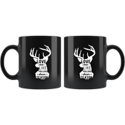 Mug Hunting Hunting Gifts - Love me like you love deer season - Hunting Mug Hunting Coffee Mug 11 Oz Black